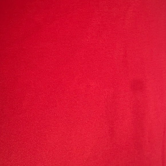 Attitudes By Renee Red/Pink Long Asymmetrical Pleated In Back  3/4 Sleeves Sz L. - Picture 12 of 13